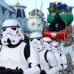 LAKE BUENA VISTA, FL - DECEMBER 07: In this handout photo provided by Disney Parks, Storm Troopers and Darth Vader participate in the Disney Parks Christmas Day Parade television special at Magic Kingdom Park at the Walt Disney World Resort on December 07, 2013 in Lake Buena Vista, Florida. The parade will air on December 25t.