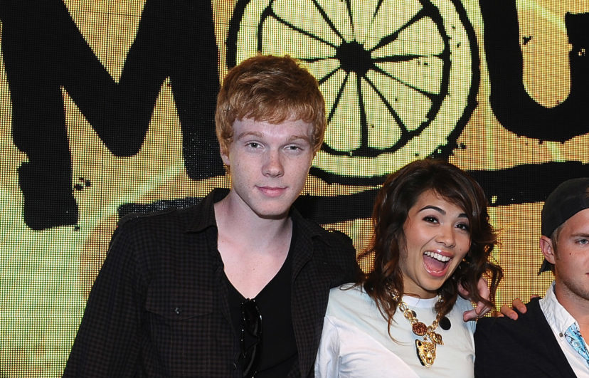 ANAHEIM, CA - AUGUST 19: (L-R) Actor Adam Hicks, actress Hayley Kiyoko, actor Chris Brochu and actor Blake Michael sign autographs at the D23 Expo 2011 at the Anaheim Convention Center on August 19, 2011 in Anaheim, California.