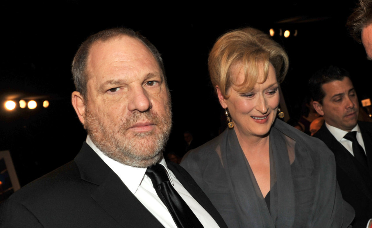 LOS ANGELES, CA - JANUARY 29: Producer Harvey Weinstein (L) and actress Meryl Streep attend the 18th Annual Screen Actors Guild Awards at The Shrine Auditorium on January 29, 2012 in Los Angeles, California.