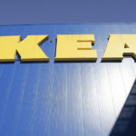 PARAMUS, NJ - JANUARY 27: An IKEA sign hangs on a the side of an Ikea store January 27, 2005 in Paramus, New Jersey. Ikea, a Swedish company, currently has 200 stores worldwide and in the next 10 years is planning to open five stores annually in the U.S., the company's second-biggest market behind Germany.