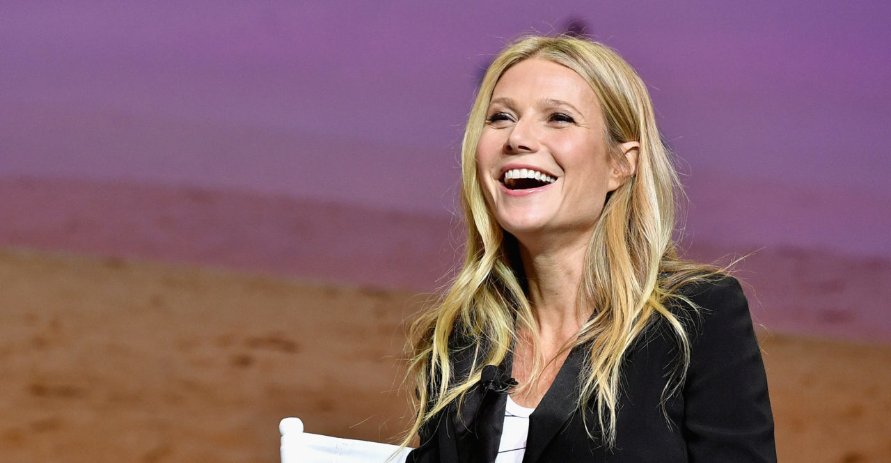 LOS ANGELES, CA - NOVEMBER 19: Actress and Founder of goop, Gwyneth Paltrow speaks onstage at Cultivating the Art of Taste & Style at the Los Angeles Theatre during Airbnb Open LA - Day 3 on November 19, 2016 in Los Angeles, California.