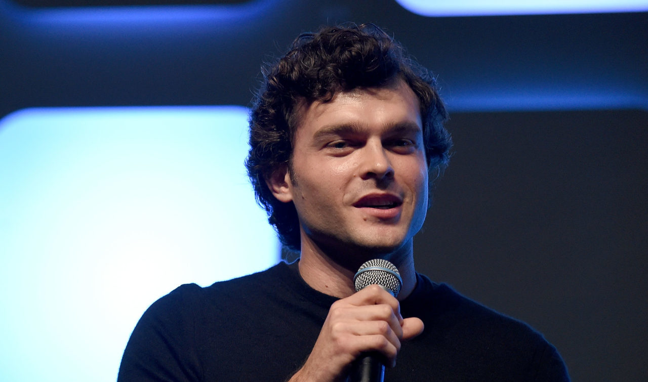 LONDON, ENGLAND - JULY 17: Alden Ehrenreich, who will play Han Solo, on stage during Future Directors Panel at the Star Wars Celebration 2016 at ExCel on July 17, 2016 in London, England.
