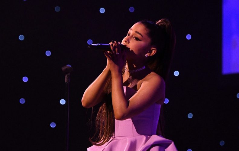 Ariana Grande Holds Back Tears During Speech Video 1728