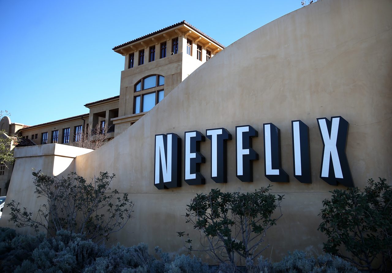 LOS GATOS, CA - JANUARY 22: A sign is posted in front of the Netflix headquarters on January 22, 2014 in Los Gatos, California. Netflix will report fourth quarter earnings today after the closing bell. (Photo by Justin Sullivan/Getty Images)