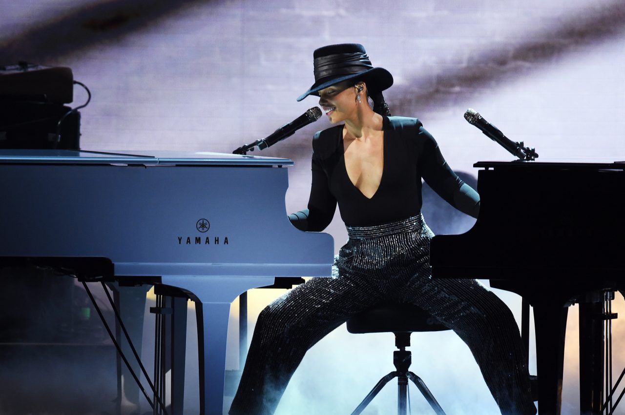 LOS ANGELES, CA - FEBRUARY 10: Alicia Keys performs onstage during the 61st Annual GRAMMY Awards at Staples Center on February 10, 2019 in Los Angeles, California. (Photo by Kevin Winter/Getty Images for The Recording Academy)