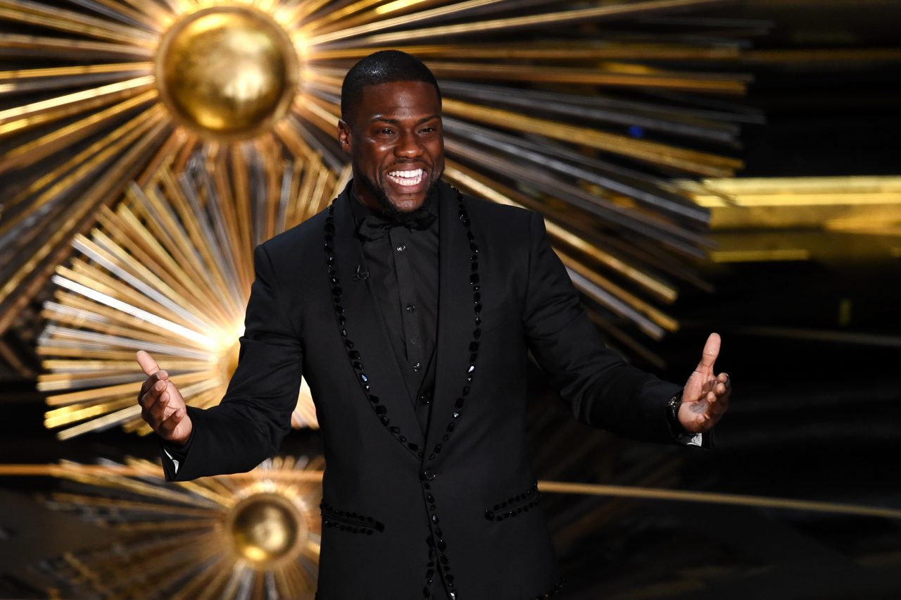 HOLLYWOOD, CA - FEBRUARY 28:  Actor Kevin Hart speaks onstage during the 88th Annual Academy Awards...