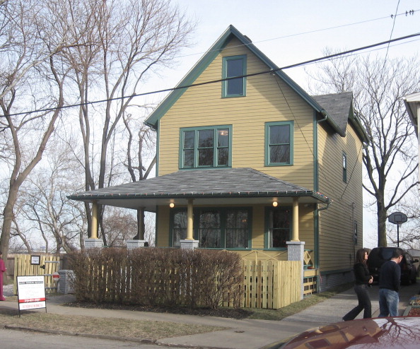 The house used for exterior shots of Ralphie's home from the movie 'A Christmas Story'. Cleveland, ...