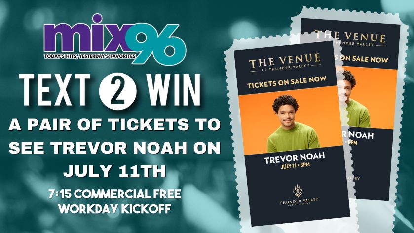 Win a Pair of Tickets to See Trevor Noah During the 7:15 Commercial Free Workday Kickoff!