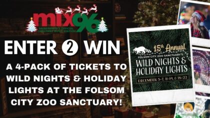 Win a 4-pack of tickets to Folsom Zoo's Holiday Lights Event!...